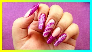 Attempting to do Acrylic French Tip Nails (Reverse Smile Line) | Molly Moo's Nails