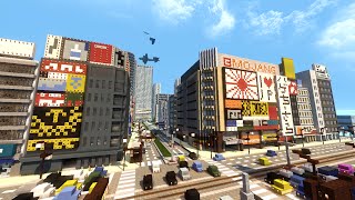 【Minecraft】史上最大級の現代都市を作る Part13【ゆっくり実況】