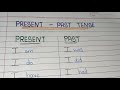 Tenses in English | Present  Past Tense | English Grammar