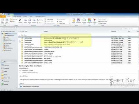 Outlook 2010 Creating a Contact Group