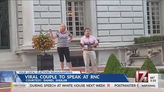 Couple caught on camera pointing guns at protesters to speak at RNC