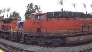 BNSF intermodal Leaving Fullerton Station