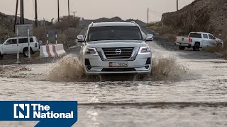 Wild weather and heavy rain lash parts of the UAE