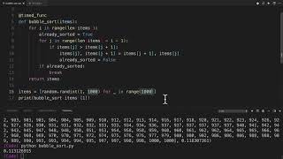 Intro to Sorting Algorithms in Python - Bubble Sort