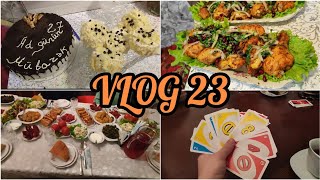 Qaynımın ad günü.Hazırlıqlarımız.Snikers tortu hazırladım.Vlog 23