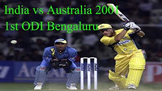 India vs Australia 2001 1st ODI Bengaluru