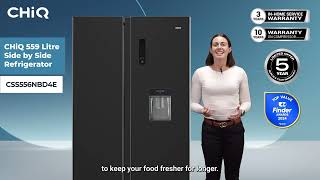 Modern Cooling Solutions with CHiQ 559L Side By Side Refrigerator | The Good Guys