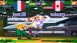 FT5 @sfa3: boom168 (FR) vs makozero (CA) [Street Fighter Alpha 3 Fightcade] Oct 29