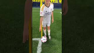 Real Madrid CF u12: first touch #academy #soccer #football #training #realmadrid #u12バスケ