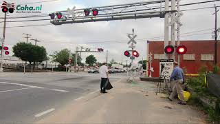 Spoorwegovergang New York 😍4K😍 //American Railway crossing