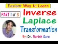 Part 1 - Inverse Laplace Transform | Based on Shifting 1st Theorem