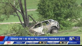 Crash on I-40 near Pellissippi Parkway exit