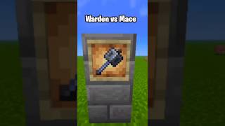 Warden vs Mace In Minecraft 😈#shorts #minecraft