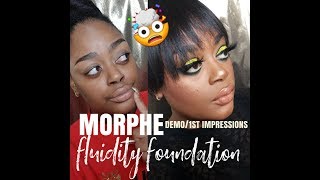 Morphe Fluidity Foundation Demo & 1st Impression .. Should you buy it?