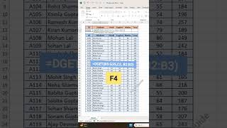 Excel DGET Function Explained 👨🏫 | Get Specific Data Like a Pro 🔍 #focusinguide #exceltips #excel