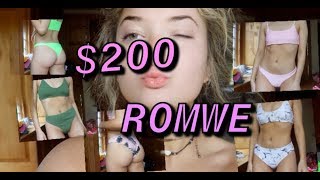 $200 ROMWE Bikini Try On Haul ;*