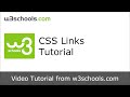 W3Schools CSS Links Tutorial