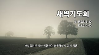 새벽기도회 (11/26 화) 호세아6:1~11