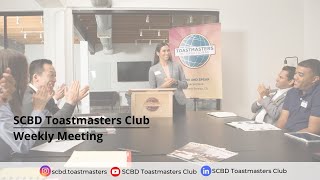Keep Moving and Have Courage to Grow with SCBD Toastmasters