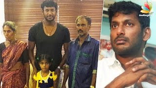 Vishal helps dead auto driver's daughter | Latest Tamil Cinema News