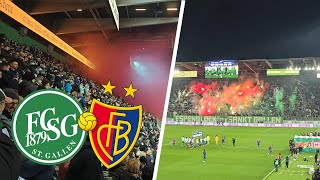 CREDIT SUISSE SUPER LEAGUE | FC St.Gallen 1879 🟢 vs. FC Basel 🔴 | Stadionvlog \u0026 Highlights