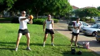 Kettlebells Israel training outside קטלבלס קטלבל