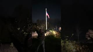 Raising the American flag with Aerokinesis