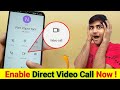 How To  Enable Direct Video Call Option in Realme, Redmi, Poco | Enable Direct Video Call Setting