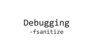 Debugging C runtime errors with GCC -fsanitize