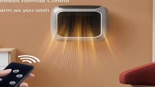 Mini Home Heater 800w Bathroom Heating Fan Wall Mounted Intelligent Bathroom Fast Heating Porta