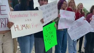 Bradford High School students hold pro-abortion rights rally