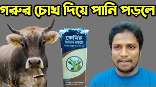 গরুর চোখ দিয়ে পানি পড়লে কি করবেন জেনেনিন | গরুর চোখ দিয়ে পানি কেন পরে। গরুর চোখ দিয়ে পানি ঝরে