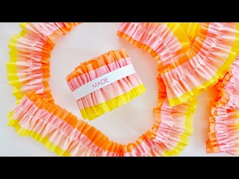 How to make Ruffled Crepe Paper Streamers How to make Ruffled Crepe Paper Streamers