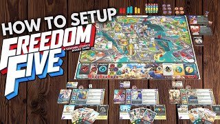 Freedom Five The Board Game | How to Setup