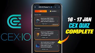 CEX io Quiz Answers 16-17 Jan✅️ Dead Cat Bounce? Flash Crash? Crypto Buzzwords Simplified✅️