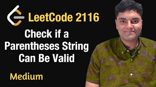 Check if a Parentheses String Can Be Valid - Leetcode 2116 - Python