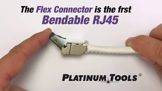 Platinum Tools - The First Bendable RJ45 Connector Cat6A Flex Connector