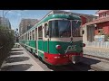 Ferrovia Circumetnea (FCE)- TIBB units ADe 13 and 14 leaving Catania Borgo on 13/04/2022