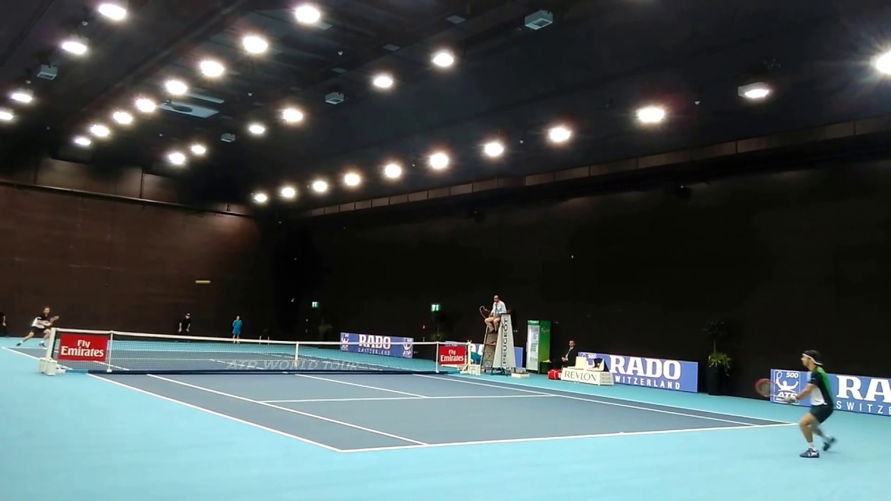 Swiss Indoors Basel 2016 COURT VIEW Mahut Lorenzi ATP 500 HD - YouTube