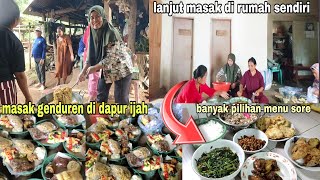 Masak buat genduren di dapur ijah lanjut masak sendiri di rumah || menu sore banyak pilihan ⁉️