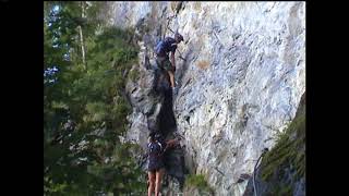 Steinwand klettersteig