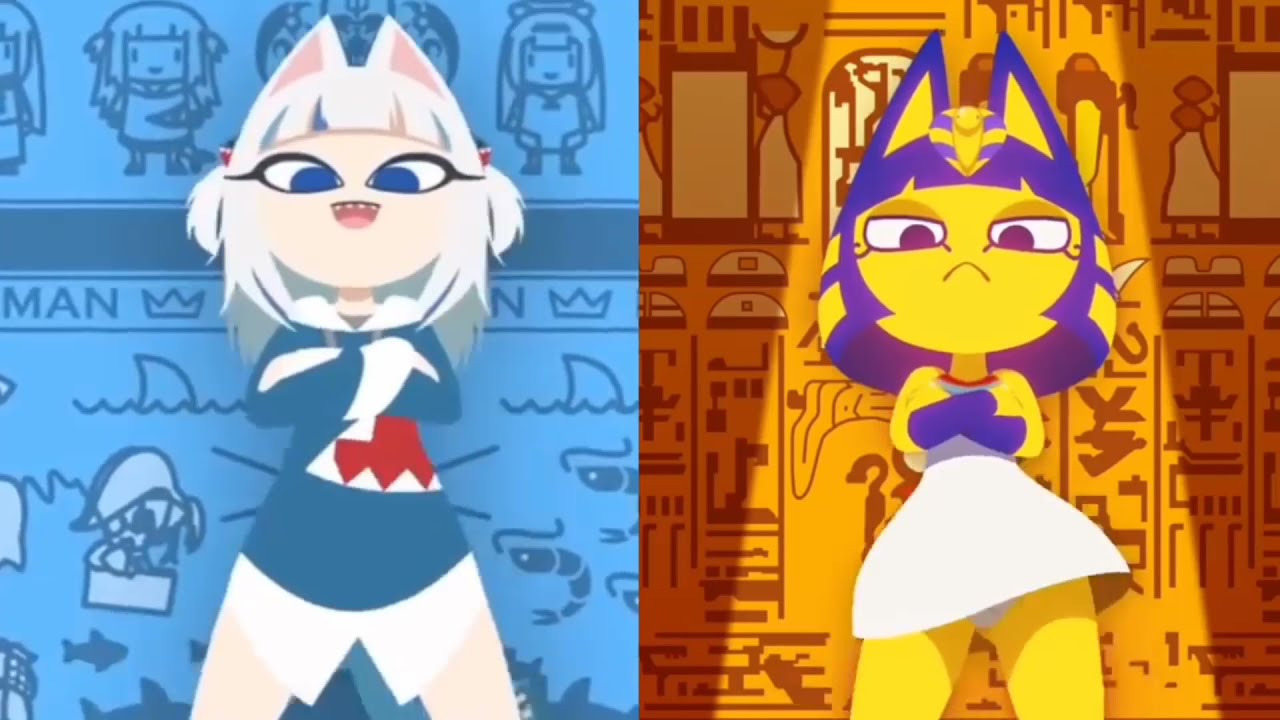 Ankha Zone Vs Ankha Cat Shark They're Actually Dancing (Slow Version ...