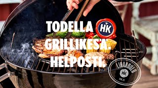 HK | Porsaan kyljyksien grillaaminen pallogrillissä | Todella HK grillikesä. Helposti.