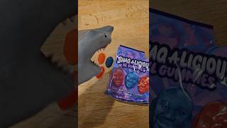 Hungry Hand eats Shaqalicious Candy! #funny #hungryhand #candy #shaq #gummies #asmreating #meow