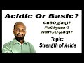 Lesson 19: Nature of Solutions of Some Salts | Topic: Strength of Acids | Chemical Changes