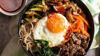 របៀបធ្វើ បាយច្របល់កូរ៉េ / Bibimbap Recipe