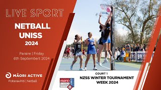 Finals Day Court 1 | UNISS Netball Championship 2024 | NETBALL