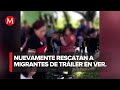 Rescatan a 148 migrantes en Veracruz