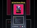 🔥3d card hower effect with html and css | code buzz | #coding #webdevelopment