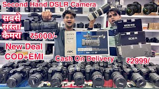 सिर्फ़ 2999/- Dslr 🔥 Canon 200d , M50 , 90D , R5 , R6 , Nikon D5600 , Z6 , Z7 , Sony 4K Camera COD